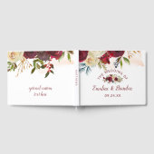 Mistletoe Manor Watercolor Winter Floral Wedding Gästebuch (Voll)