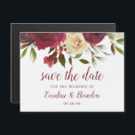 Mistletoe Manor Watercolor Winter Save the Date Magnetkarte<br><div class="desc">Mistletoe Manor Watercolor Lush Winter Rose Design mit handgemalten Floralen, Holly Berry Blätter, Pine Sprig Foliage. Farbenfrohe Marsala, Wein Merlot Rot, Burgund, Elfenbeincreme und Grün. Mit Wirbler Chic Typografie Pinsel Script Schriftart, Border und elegantes Blumendesign - Hochzeit speichern Sie das Datum Magnetic Cards! ~ Karo mein Shop zu sehen, die...</div>