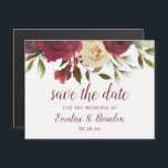 Mistletoe Manor Watercolor Winter Save the Date Magnetkarte<br><div class="desc">Mistletoe Manor Watercolor Lush Winter Rose Design mit handgemalten Floralen, Holly Berry Blätter, Pine Sprig Foliage. Farbenfrohe Marsala, Wein Merlot Rot, Burgund, Elfenbeincreme und Grün. Mit Wirbler Chic Typografie Pinsel Script Schriftart, Border und elegantes Blumendesign - Hochzeit speichern Sie das Datum Magnetic Cards! ~ Karo mein Shop zu sehen, die...</div>