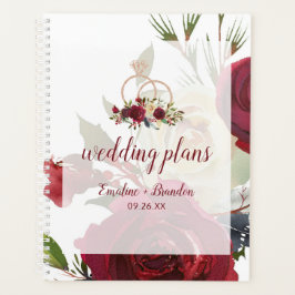 Mistletoe Manor Watercolor Winter Wedding Plans Planer