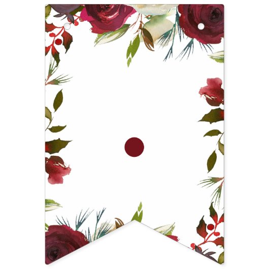 Mistletoe Manor Winter Bridge to Be Brautparty Wimpelkette (Zweite Fahne)