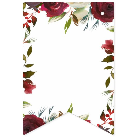 Mistletoe Manor Winter Bridge to Be Brautparty Wimpelkette (Erste Fahne)