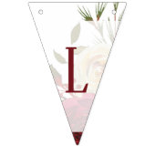 Mistletoe Manor Winter Chic Liebe ist süße Hochzei Wimpelkette (Zweite Fahne)