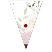 Mistletoe Manor Winter Chic Liebe ist süße Hochzei Wimpelkette (Erste Fahne)