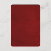 Mistletoe Manor Winter Floral Wedding Information Begleitkarte (Rückseite)