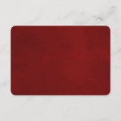 Mistletoe Manor Winter Floral Wedding Route Begleitkarte (Rückseite)