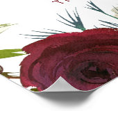 Mistletoe Manor Winter Foto Stand Wedding Sign Poster (Ecke)