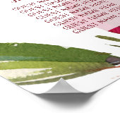 Mistletoe Manor Winter Hochzeitstisch-Seekarte Poster (Ecke)