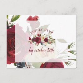 Mistletoe Manor Winter Wedding Meal Choice UAWG Postkarte