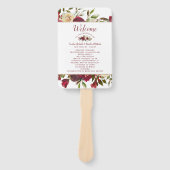 Mistletoe Manor Winter Wedding Zeremony Program Fächer (Vorderseite)