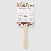 Mistletoe Manor Winter Wedding Zeremony Program Fächer (Rückseite)