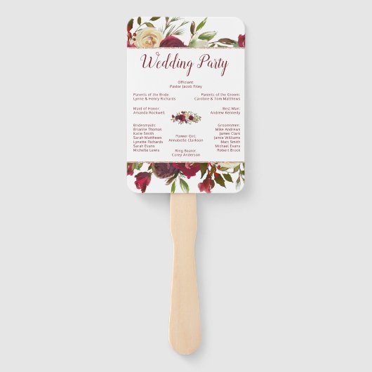 Mistletoe Manor Winter Wedding Zeremony Program Fächer (Rückseite)