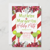 Mistletoe & Margaritas Holiday Party Fiesta Einladung (Vorderseite)