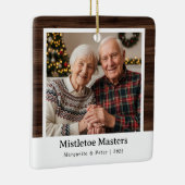 Mistletoe Masters - Großeltern Foto Ornament (Rechts)
