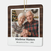 Mistletoe Masters - Großeltern Foto Ornament (Links)