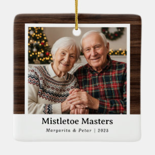 Mistletoe Masters - Großeltern Foto Ornament