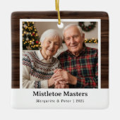 Mistletoe Masters - Großeltern Foto Ornament (Vorderseite)