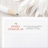 Mistletoe Merry Christmas Address Labels (Insitu)