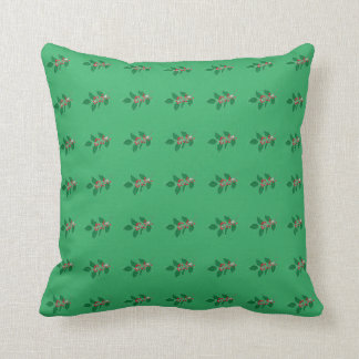 mistletoe mint green design by Alyvia Christmas Kissen