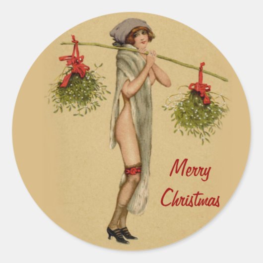 Mistletoe Miss 2 Runder Aufkleber (Vorderseite)