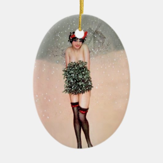 Mistletoe Miss Keramikornament (Vorne)