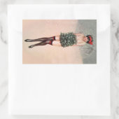 Mistletoe Miss Rechteckiger Aufkleber (Tasche)