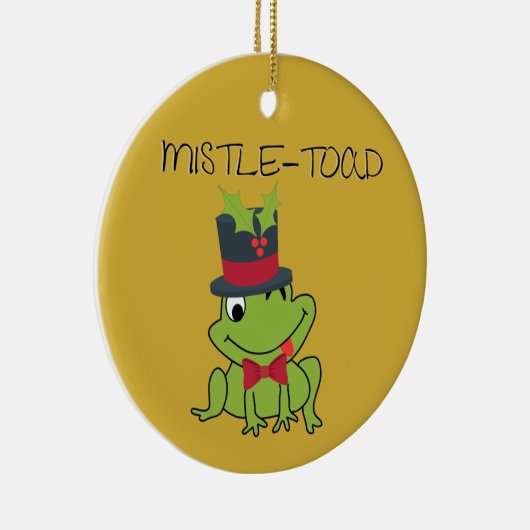 Mistletoe "Mistle Toad" Keramik Ornament (Rechts)