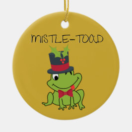 Mistletoe "Mistle Toad" Keramik Ornament