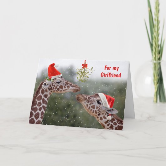 Mistletoe Moments Card GIRLFRIEND Karte (Vorderseite)