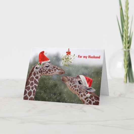 Mistletoe Moments Card HUSBAND Karte (Vorderseite)