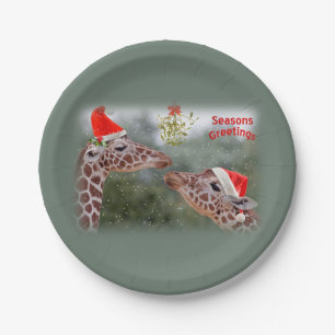Mistletoe Moments Paper Plate Pappteller