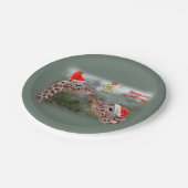 Mistletoe Moments Paper Plate Pappteller (Schrägansicht)