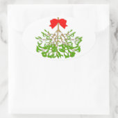 Mistletoe Ovaler Aufkleber (Tasche)