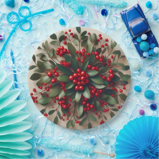 Mistletoe Pappteller (Party)