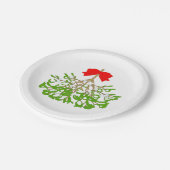 Mistletoe Pappteller (Schrägansicht)