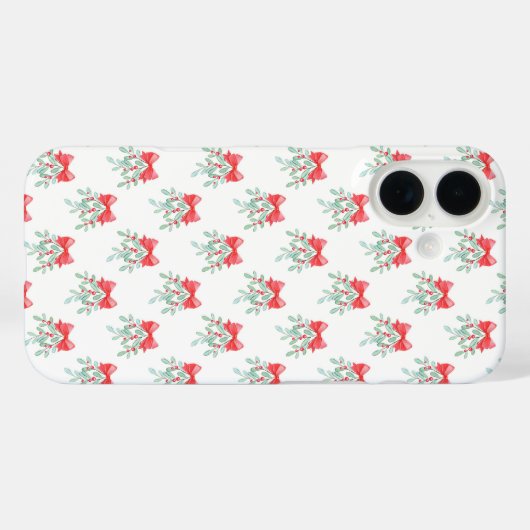 Mistletoe Pattern Case-Mate iPhone Hülle (Rückseite (Horizontal))