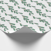 Mistletoe Pattern Geschenkpapier (Ecke)