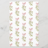 Mistletoe Pink Bow Brautparty Sie sagte, er sagte (Rückseite)