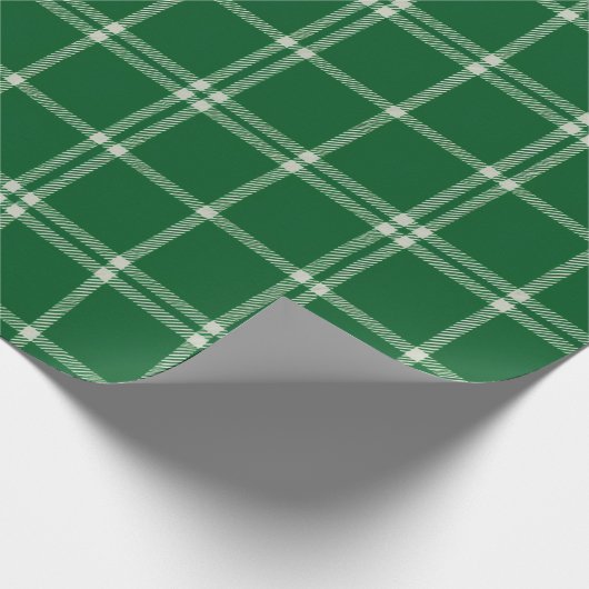 Mistletoe Plaid Geschenkpapier (Ecke)