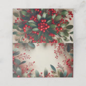 Mistletoe Platzkarte (Außenseite Aufgefaltet)