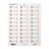 Mistletoe Return Address Labels (Vorne)