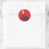 Mistletoe Runder Aufkleber (Tasche)