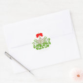 Mistletoe Runder Aufkleber (Umschlag)