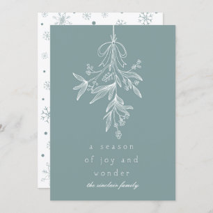 Mistletoe Season of Joy Holiday Card Einladung