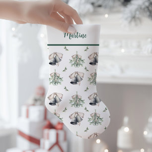 Mistletoe Silberglocken Traditionell  Kleiner Weihnachtsstrumpf