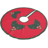 Mistletoe Skirt Polyester Weihnachtsbaumdecke (Schrägansicht)