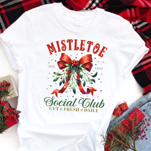 Mistletoe Social Club Kokette Weihnachten Tri-Blend Shirt
