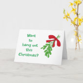 MISTLETOE SPASS FÜR MEINE LIEBE AUF DER CHRISTMAS- KARTE (Gelbe Blume)