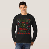 Mistletoe Tester Weihnachtsgeschenk Ugly Xmas Swea T-Shirt (Vorne ganz)