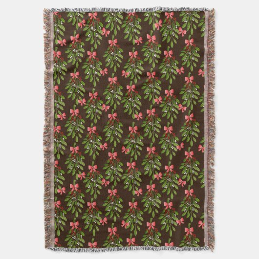 Mistletoe Throw Blanket Decke (Vorderseite Vertikal)
